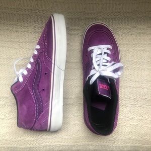 VANS Purple Suede Mid Top Skate Shoes Women 8.5